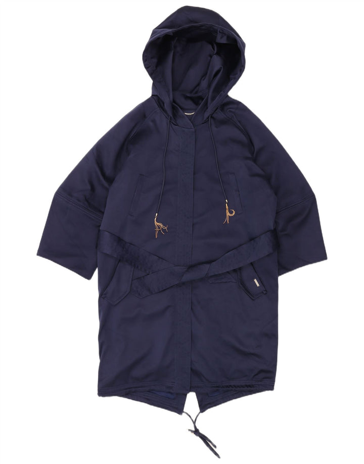 Giacca parka oversize con cappuccio GUESS da donna UK 12 medio blu navy