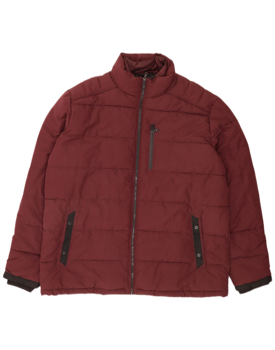 Giacca imbottita da uomo Marks & Spencer UK 46 3XL Bordeaux poliestere moderno