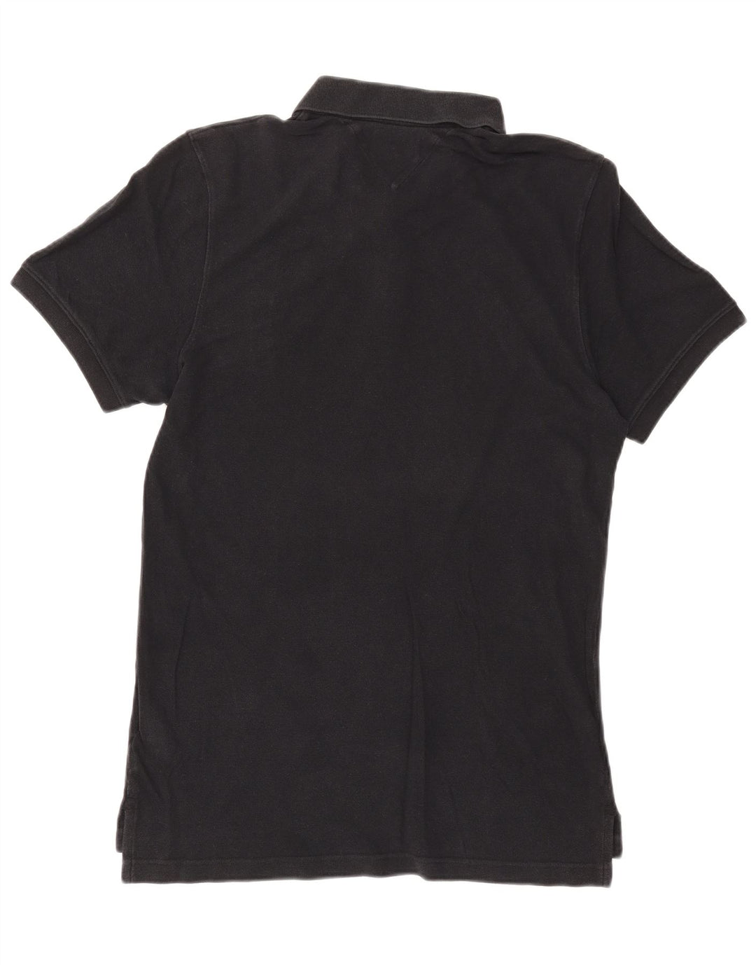 TOMMY HILFIGER Polo da uomo grande in cotone nero