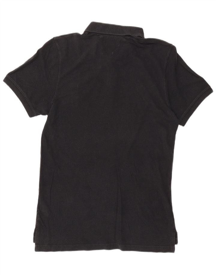 TOMMY HILFIGER Polo da uomo grande in cotone nero