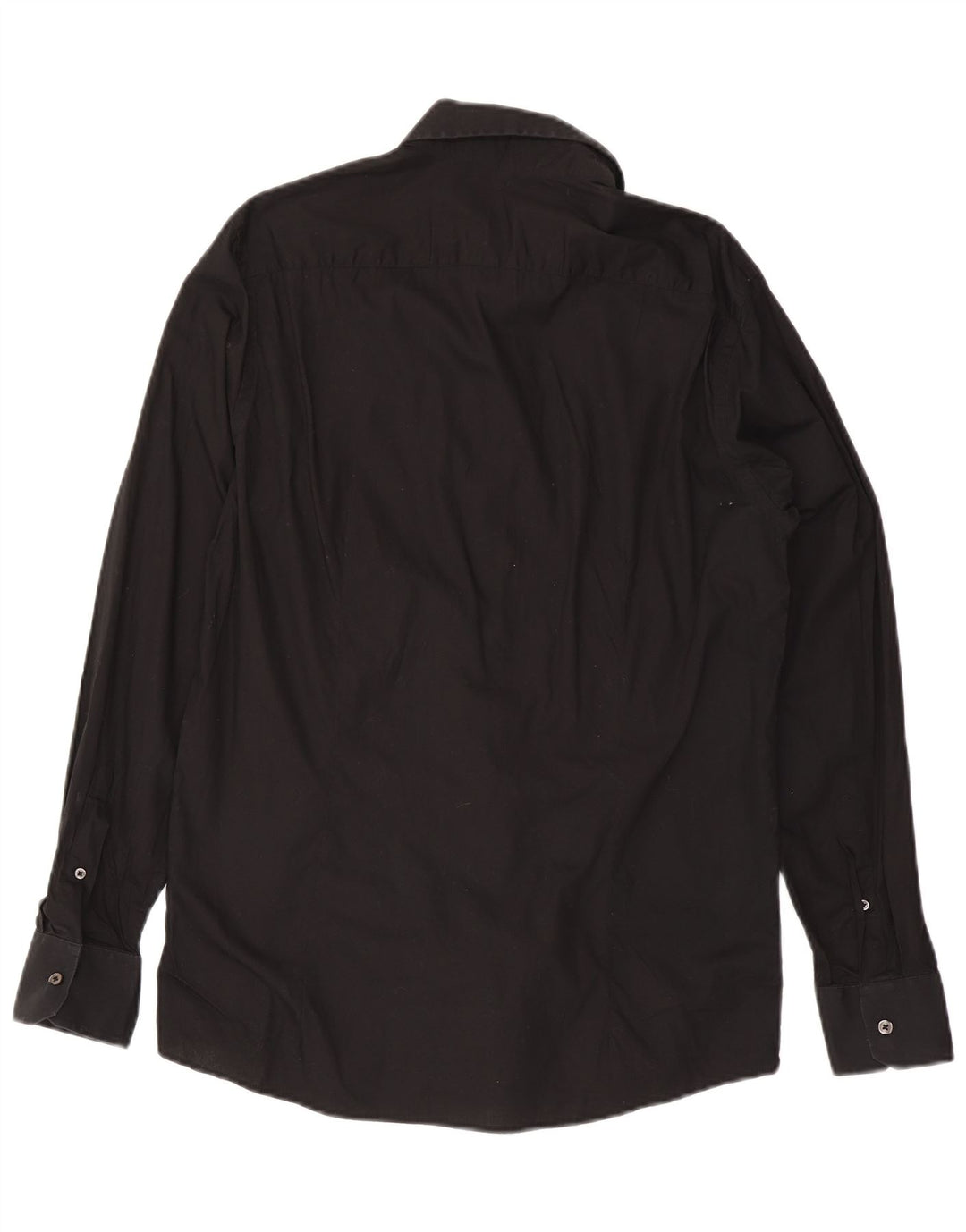 Camicia Benetton Uomo Large Nera In Cotone