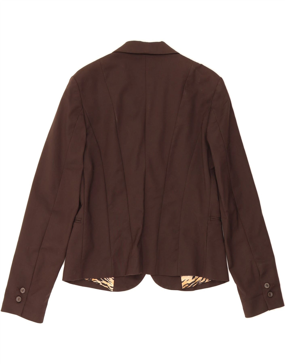 GUESS BY MARCIANO Womens 2 Button Blazer Jacket IT 46 Large Brown Cotton Vintage Guess By Marciano and Second-Hand Guess By Marciano from Messina Hembry 