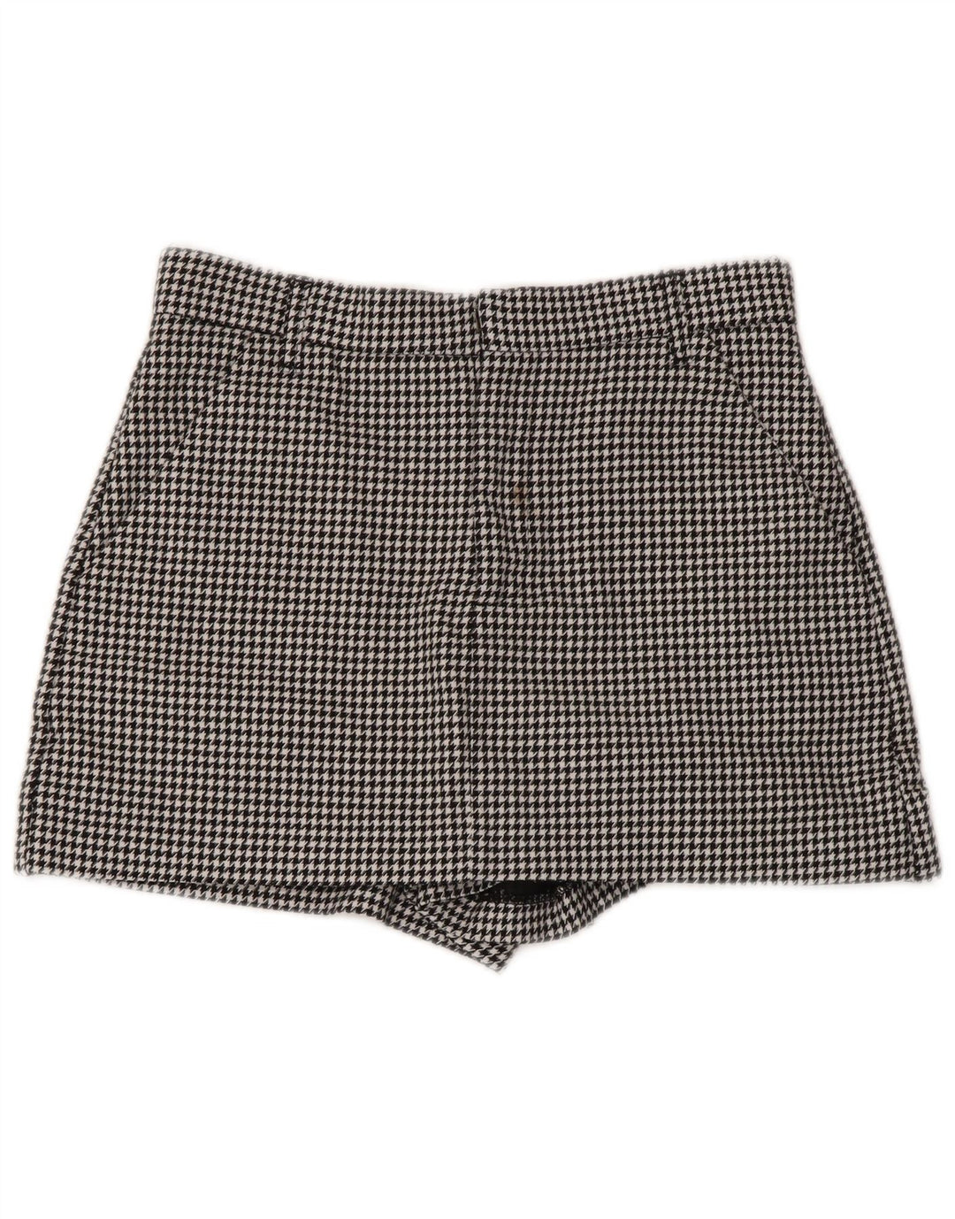Pantaloncini chino da donna Zara piccoli W26 pied de poule neri