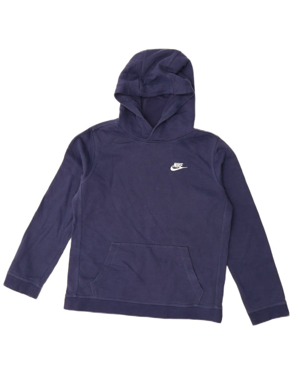 Felpa con cappuccio da ragazzo Nike 13-14 anni XL cotone blu navy