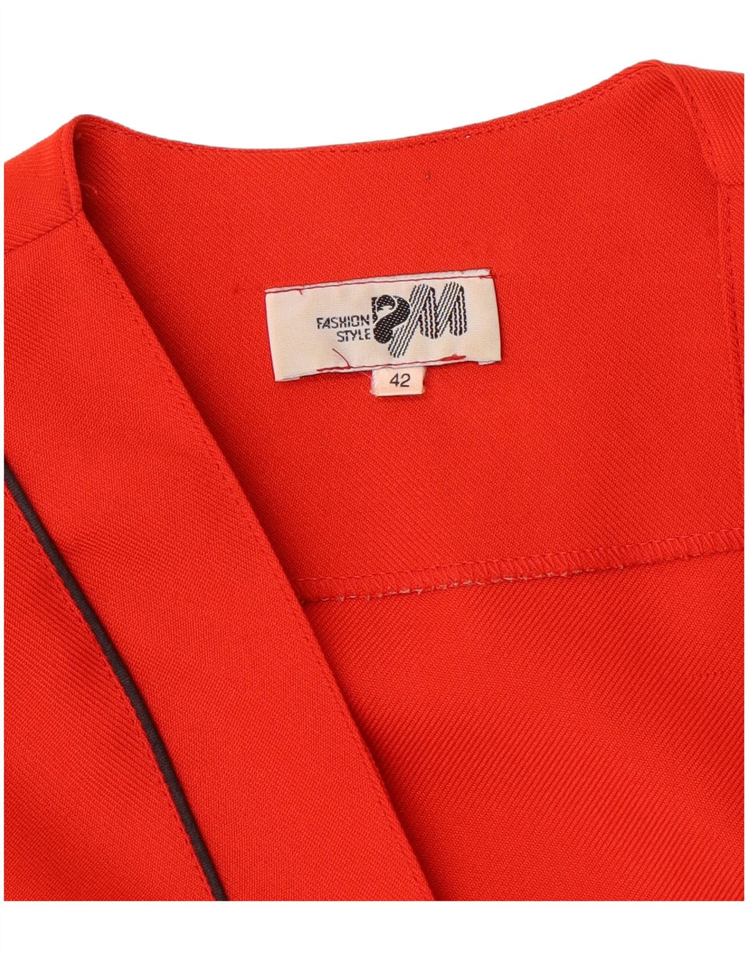 Giacca blazer aperta da donna vintage IT 42 a righe rosse medie