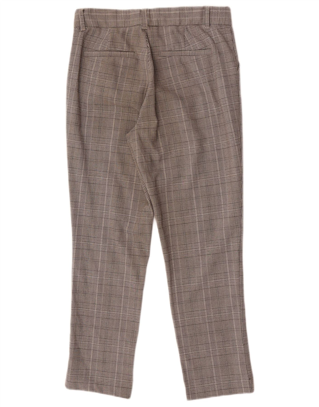 Pantaloni chino slim da donna Zara piccoli W26 L25 a quadri grigi