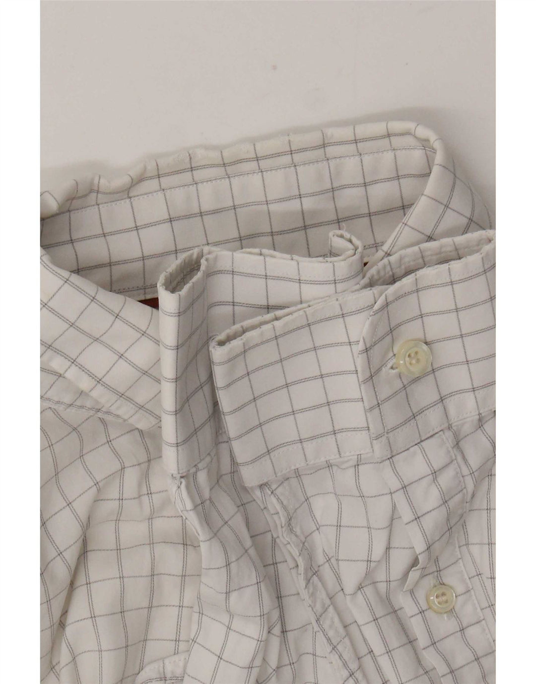 Camicia aderente da uomo Dockers in cotone a quadri bianco medio