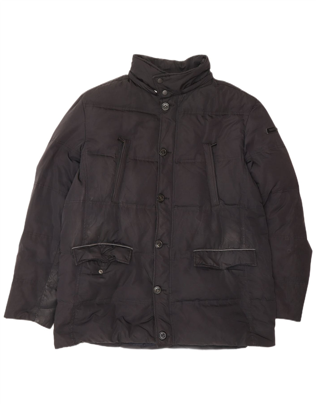 Giubbotto Imbottito Uomo TRUSSARDI JEANS IT 56 3XL Nero Poliestere