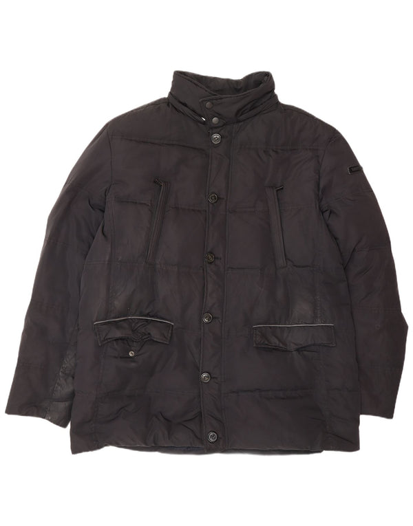 Giubbotto Imbottito Uomo TRUSSARDI JEANS IT 56 3XL Nero Poliestere