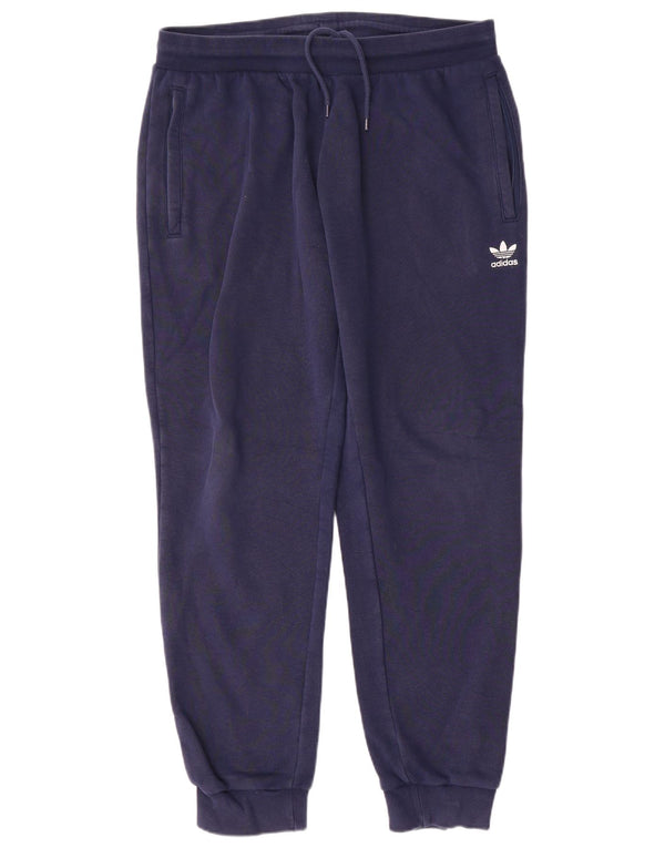 Pantaloni da tuta da uomo Adidas Joggers grandi in cotone blu navy