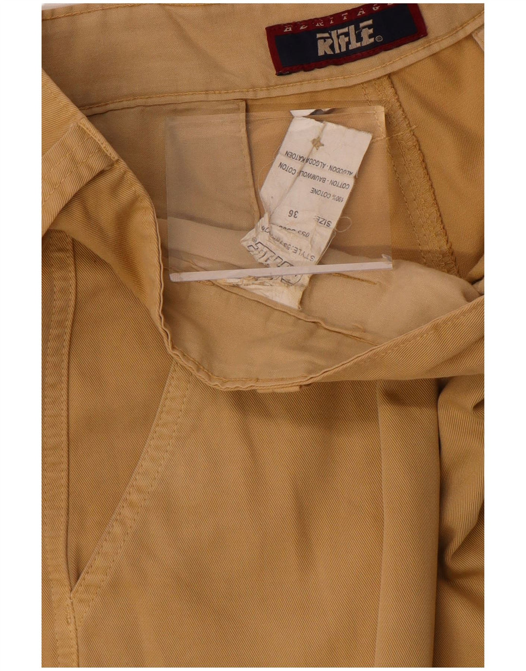 Pantaloncini cargo da uomo Rifle W36 grandi in cotone beige
