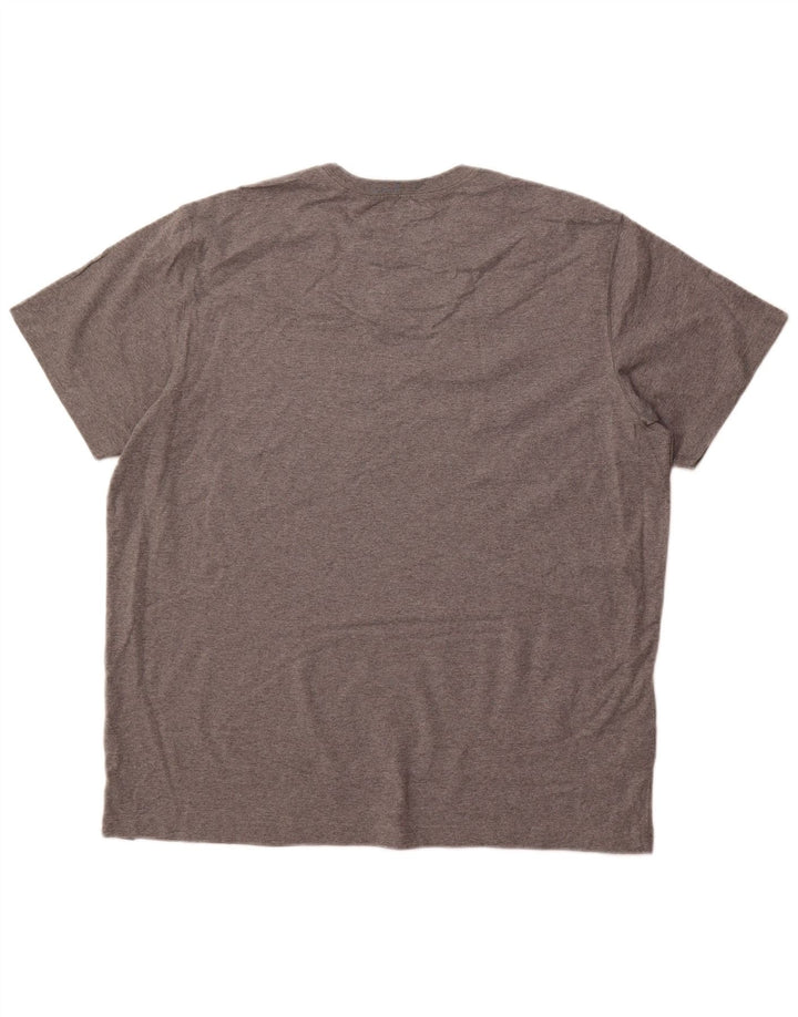 T-shirt da uomo EDDIE BAUER Top XL in cotone grigio