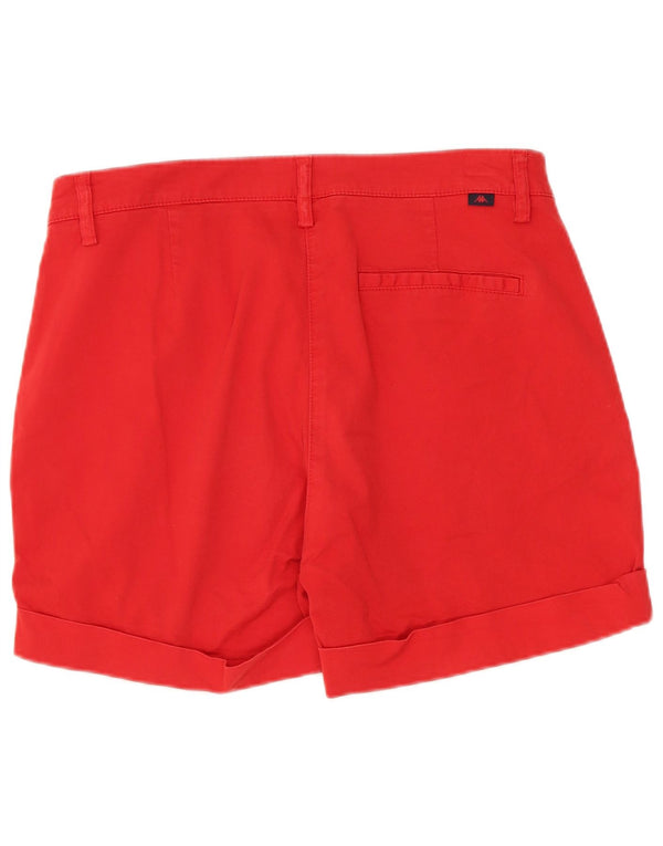 Pantaloncini chino Kappa da donna Perfect Fit IT 44 Medium W30 Rosso Cotone