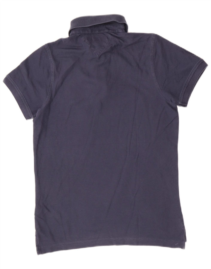 Polo da uomo Tommy Hilfiger piccola in cotone blu navy