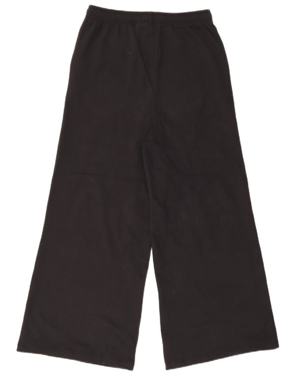 Pantaloni da tuta da donna Converse a gamba larga UK 14 Large Black Cotton