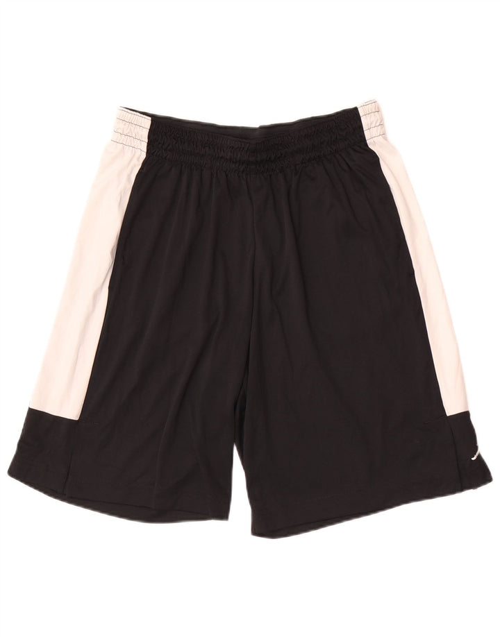 Pantaloncini sportivi Jordan da uomo con vestibilità standard, grandi, in poliestere color block nero