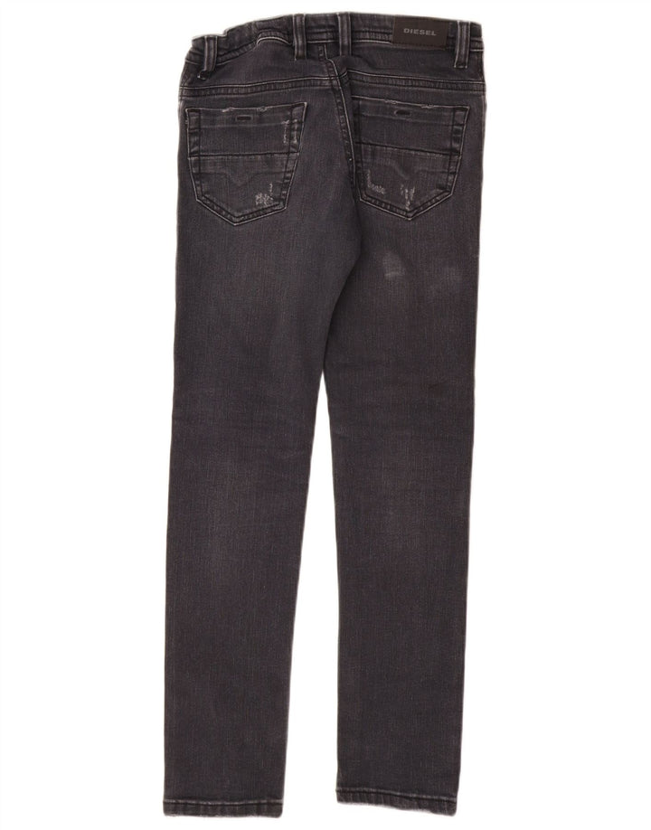DIESEL Ragazzi Thommer Slim Skinny Jeans 11-12 anni W26 L28 Cotone grigio