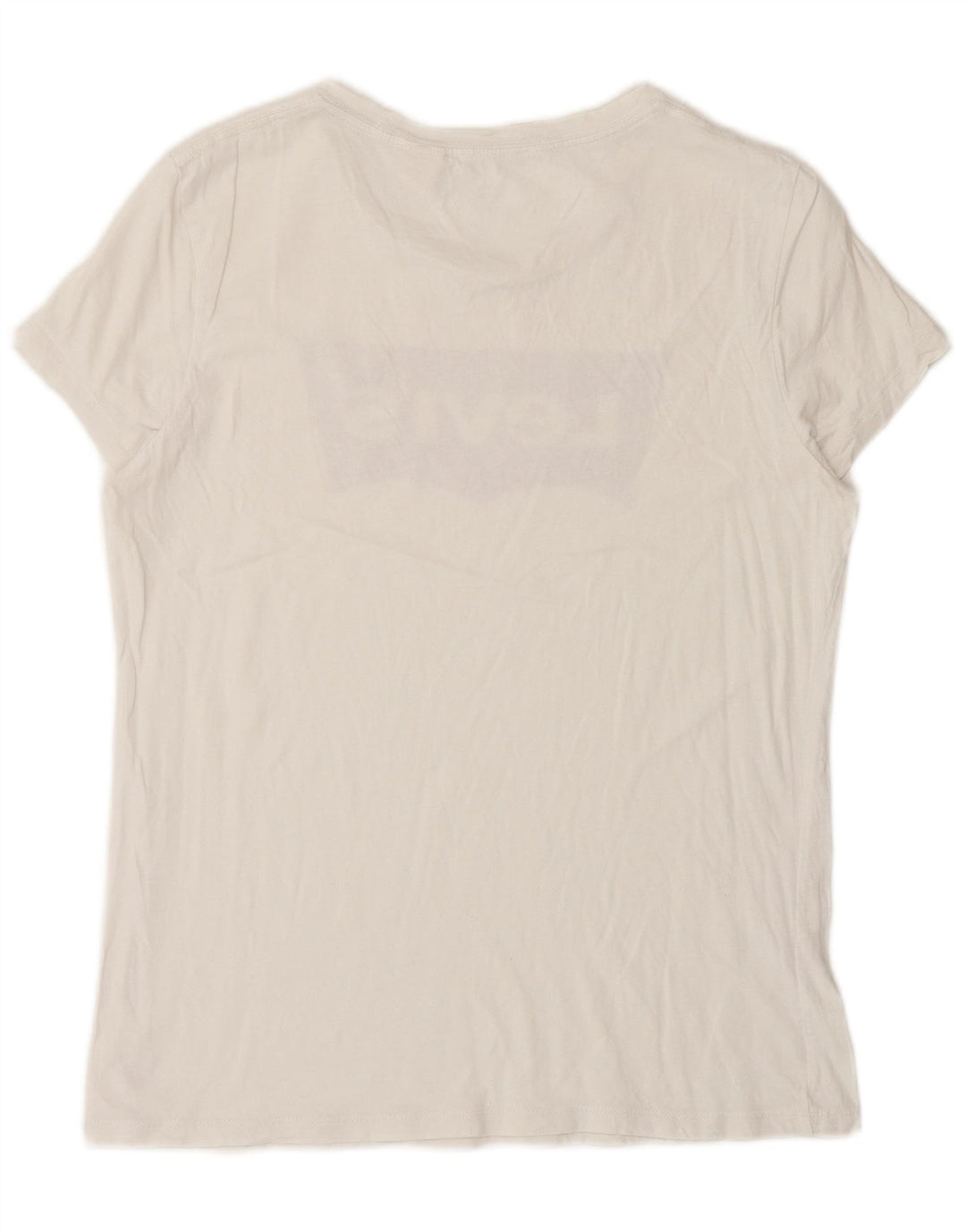T-shirt grafica da donna LEVI'S Top UK 14 grande bianca