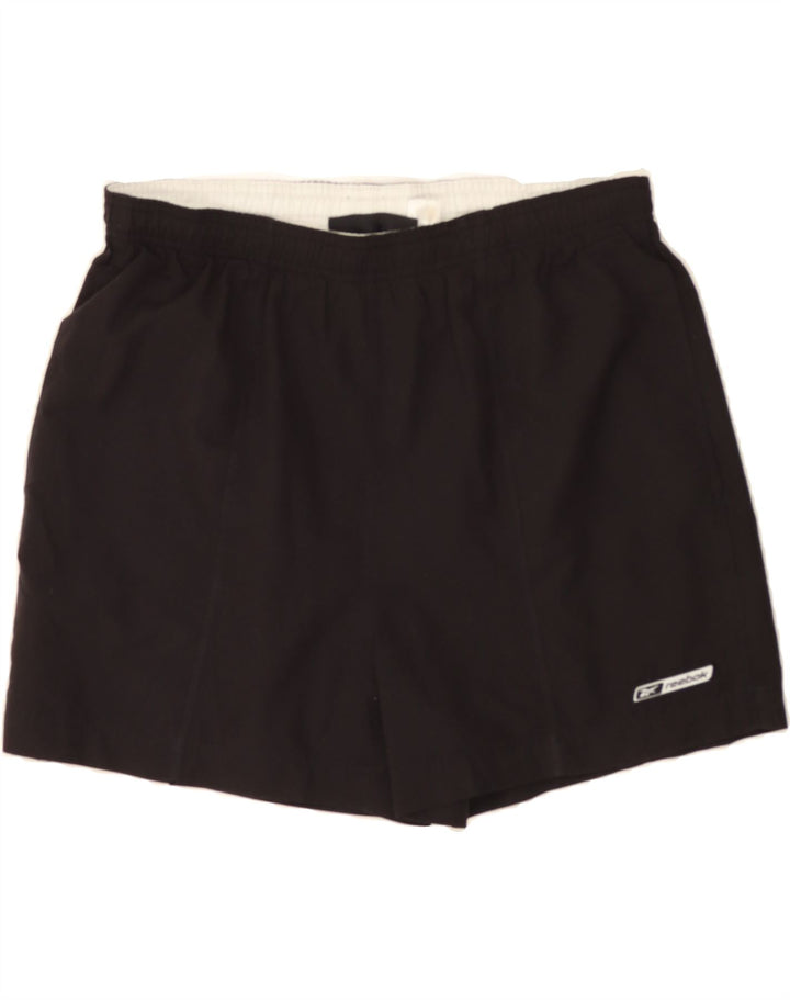 REEBOK Mens Sport Shorts Medium  Black Polyester Vintage Reebok and Second-Hand Reebok from Messina Hembry 