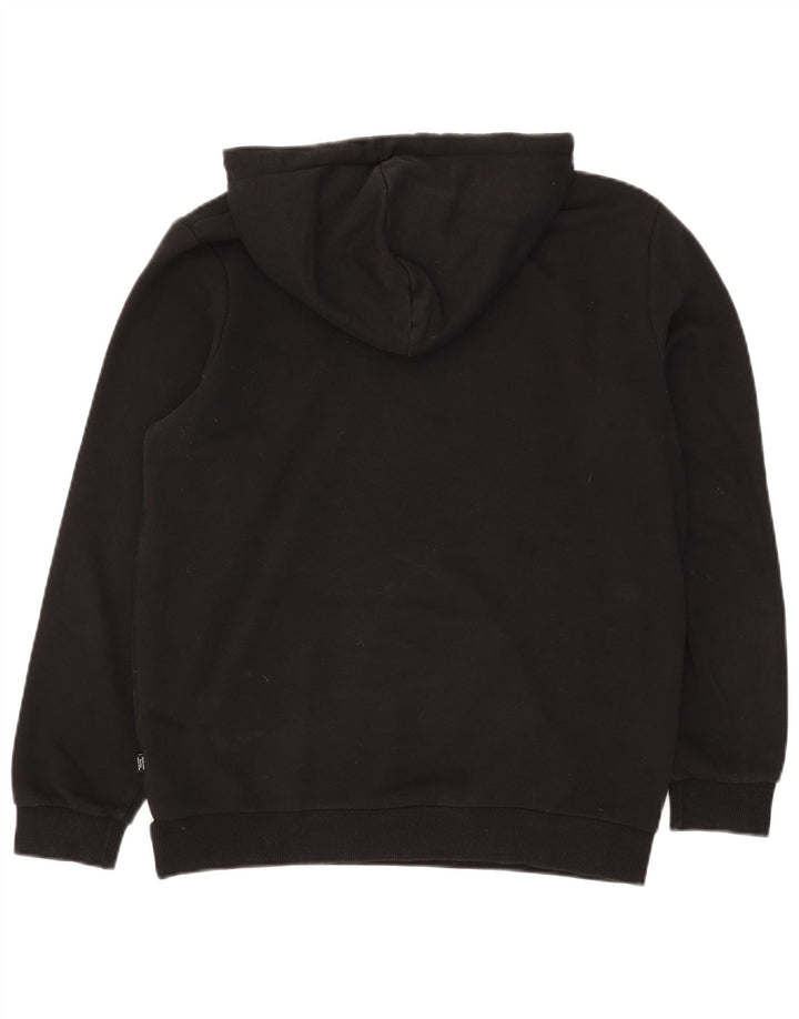 Felpa con cappuccio grafica da uomo Puma, cotone nero medio