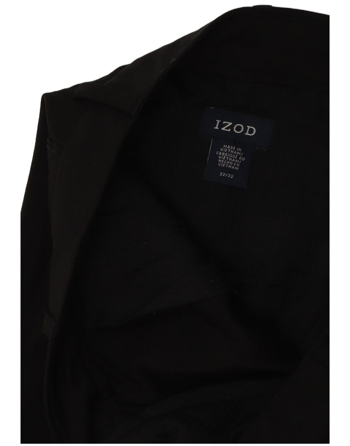 Pantaloni chino dritti da uomo IZOD W32 L29 neri
