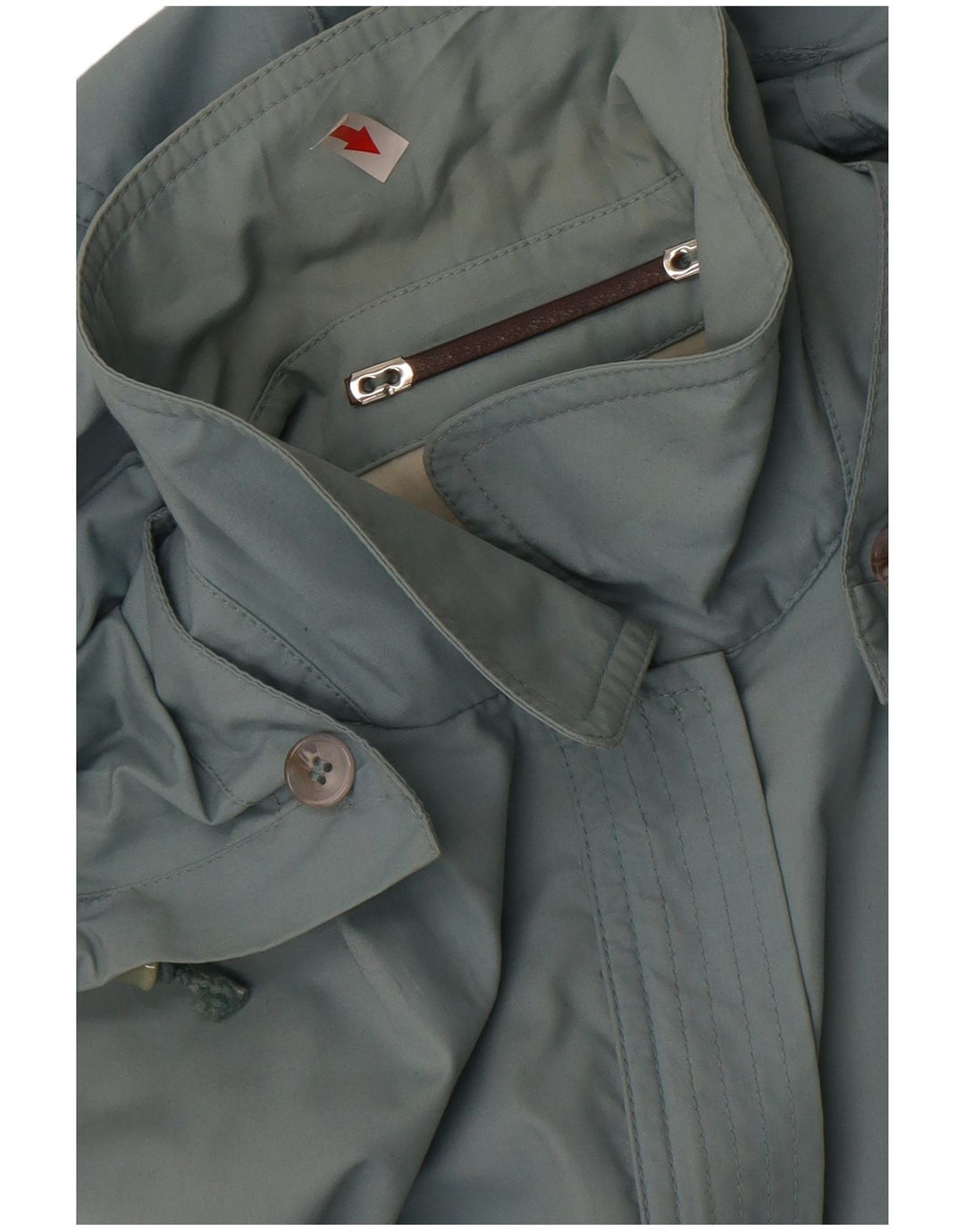 Giacca utilitaria con cappuccio da donna vintage UK 18 XL Blu