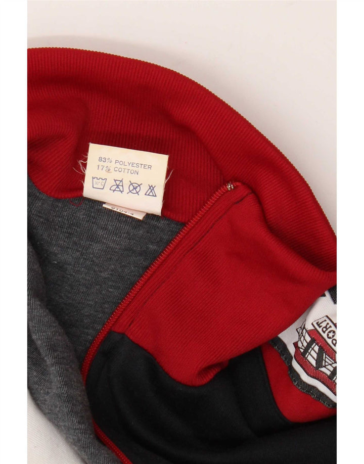 Jako Giacca da uomo con grafica grafica, giacca grande, colore rosso, anni '90
