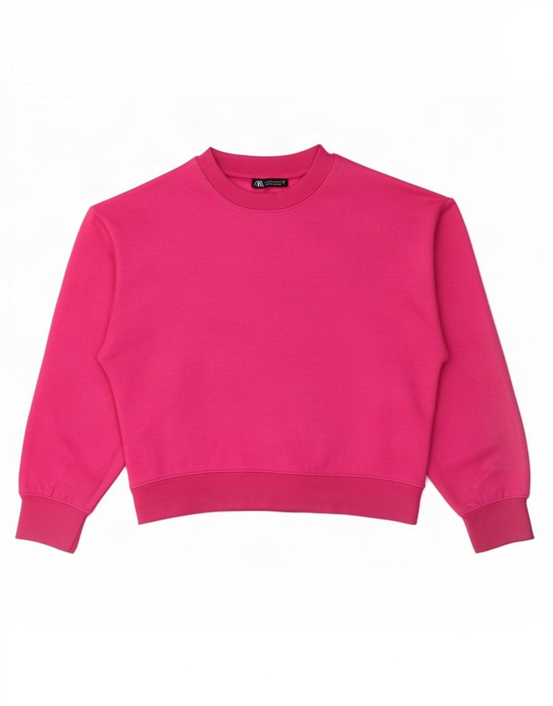 Felpa da donna Zara UK 14 poliestere rosa medio