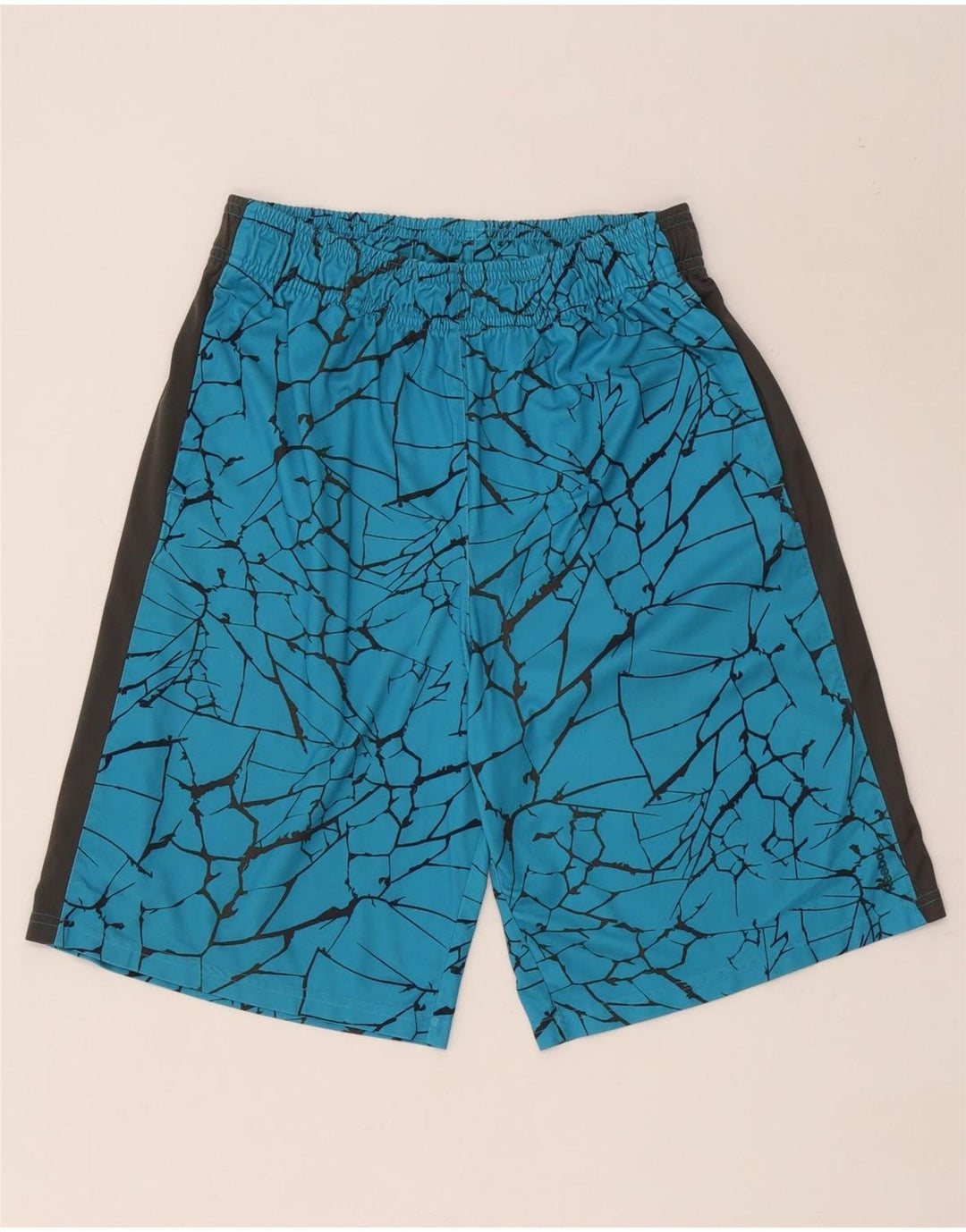 Pantaloncini sportivi Reebok da uomo con motivo astratto XL poliestere blu