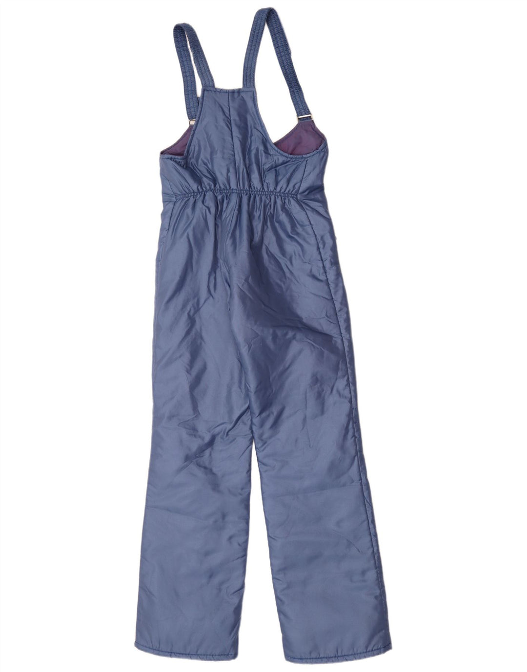 Pantaloni da sci salopette da uomo vintage IT 50 Large blu in poliammide