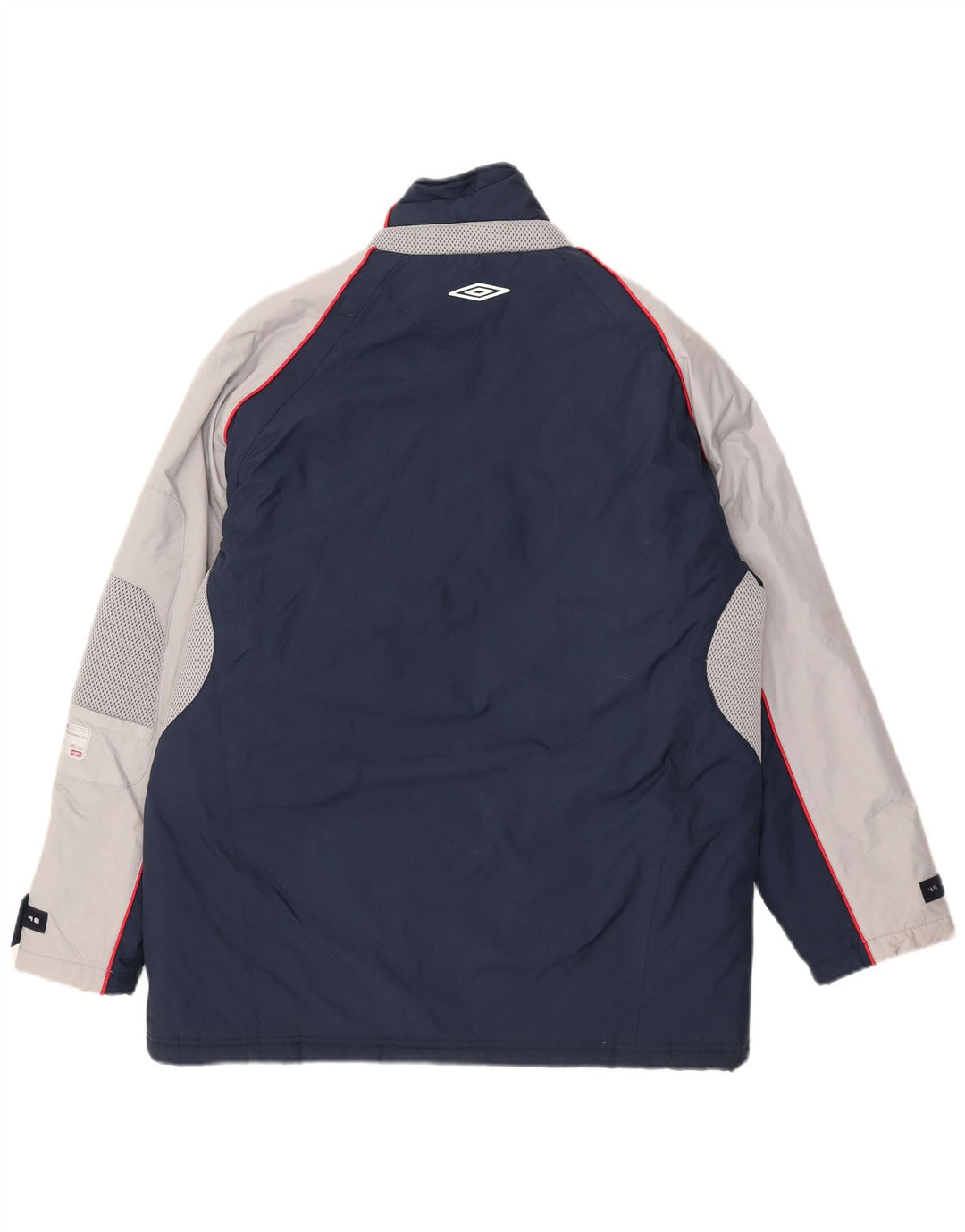 Giacca a vento da uomo Umbro UK 38/40 Nylon color block blu navy medio