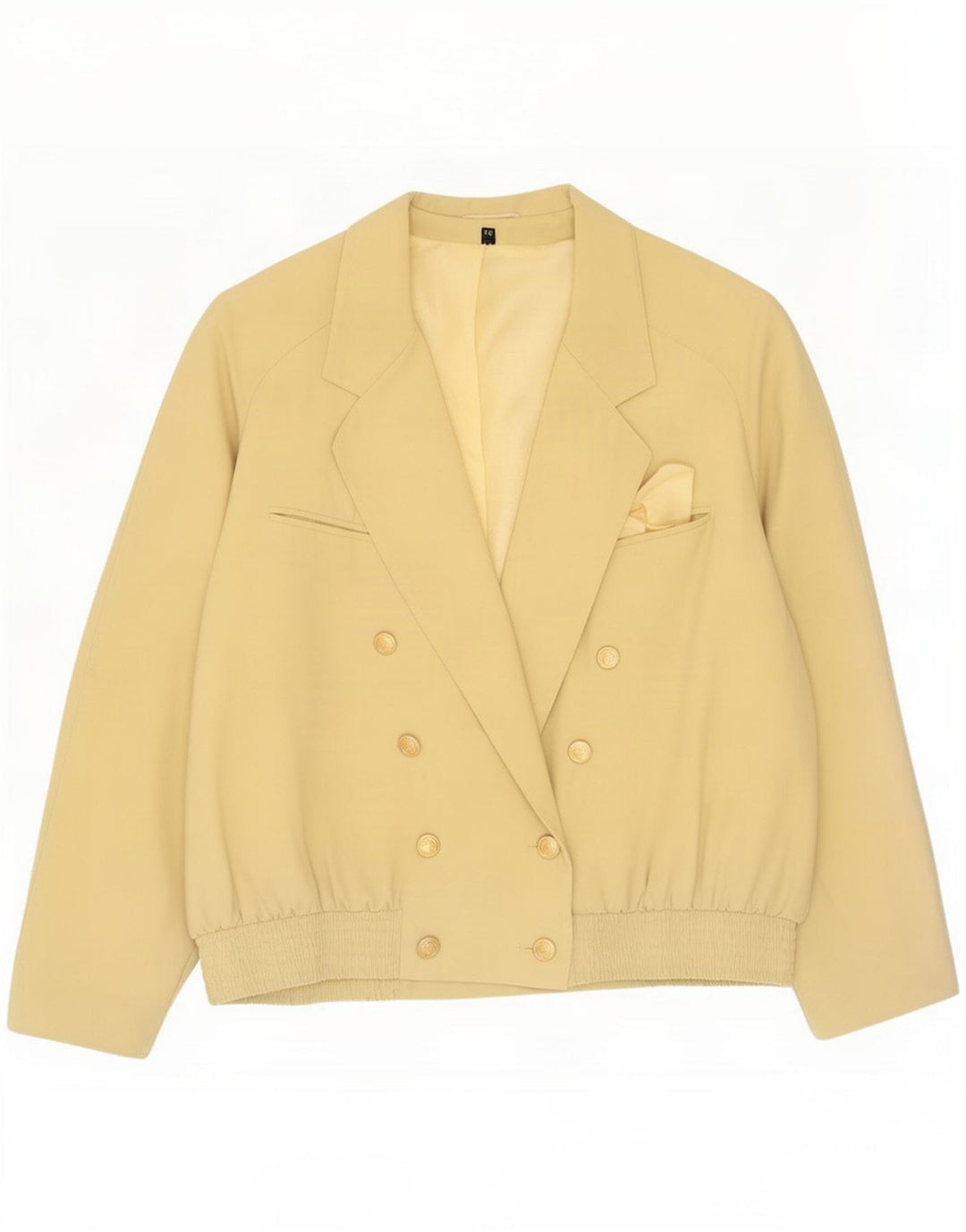 Bomber oversize doppio petto da donna Trevira IT 44 giallo medio