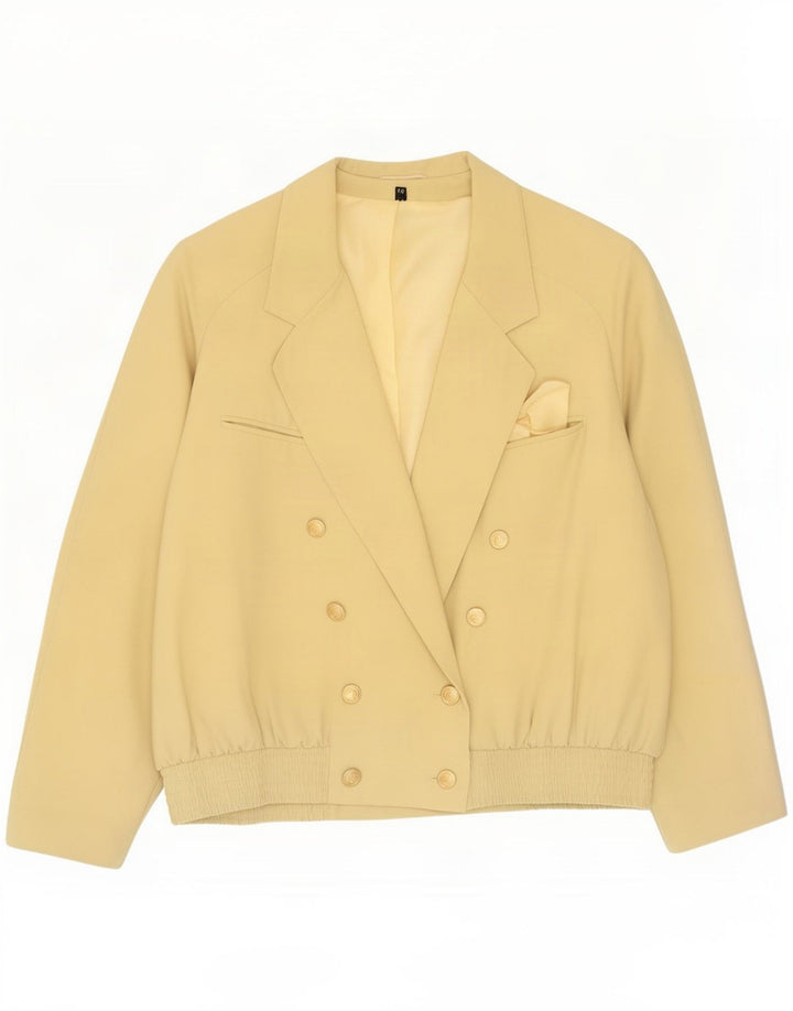 Bomber oversize doppio petto da donna Trevira IT 44 giallo medio