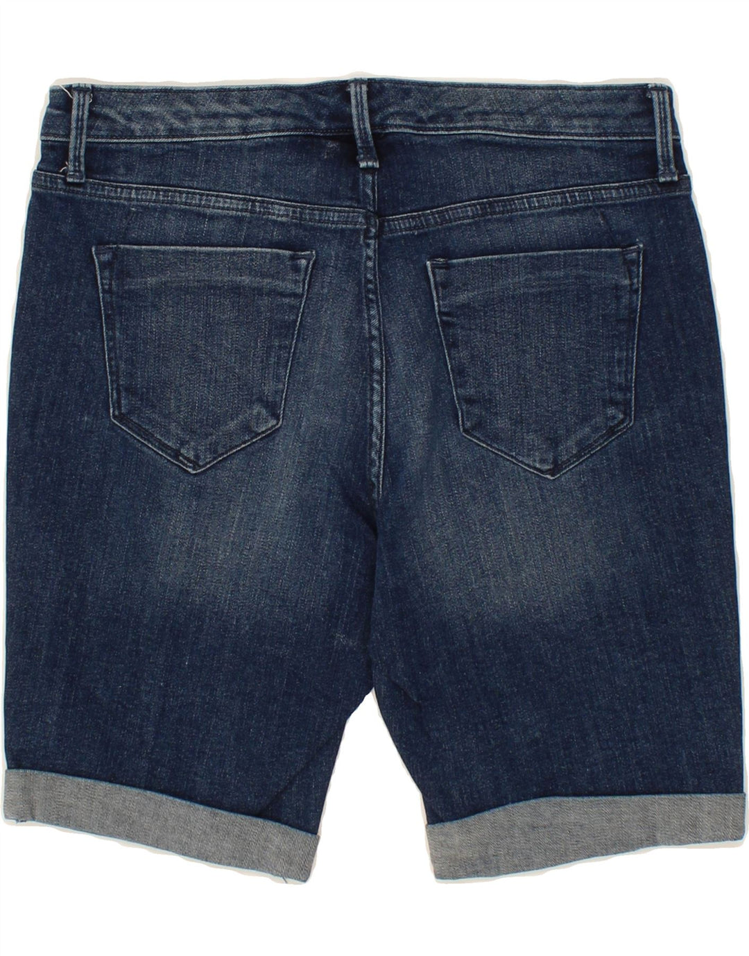 MOSSIMO Womens Mid Rise Bermuda Shorts US 6 Medium W28 Navy Blue Cotton Vintage Mossimo and Second-Hand Mossimo from Messina Hembry 