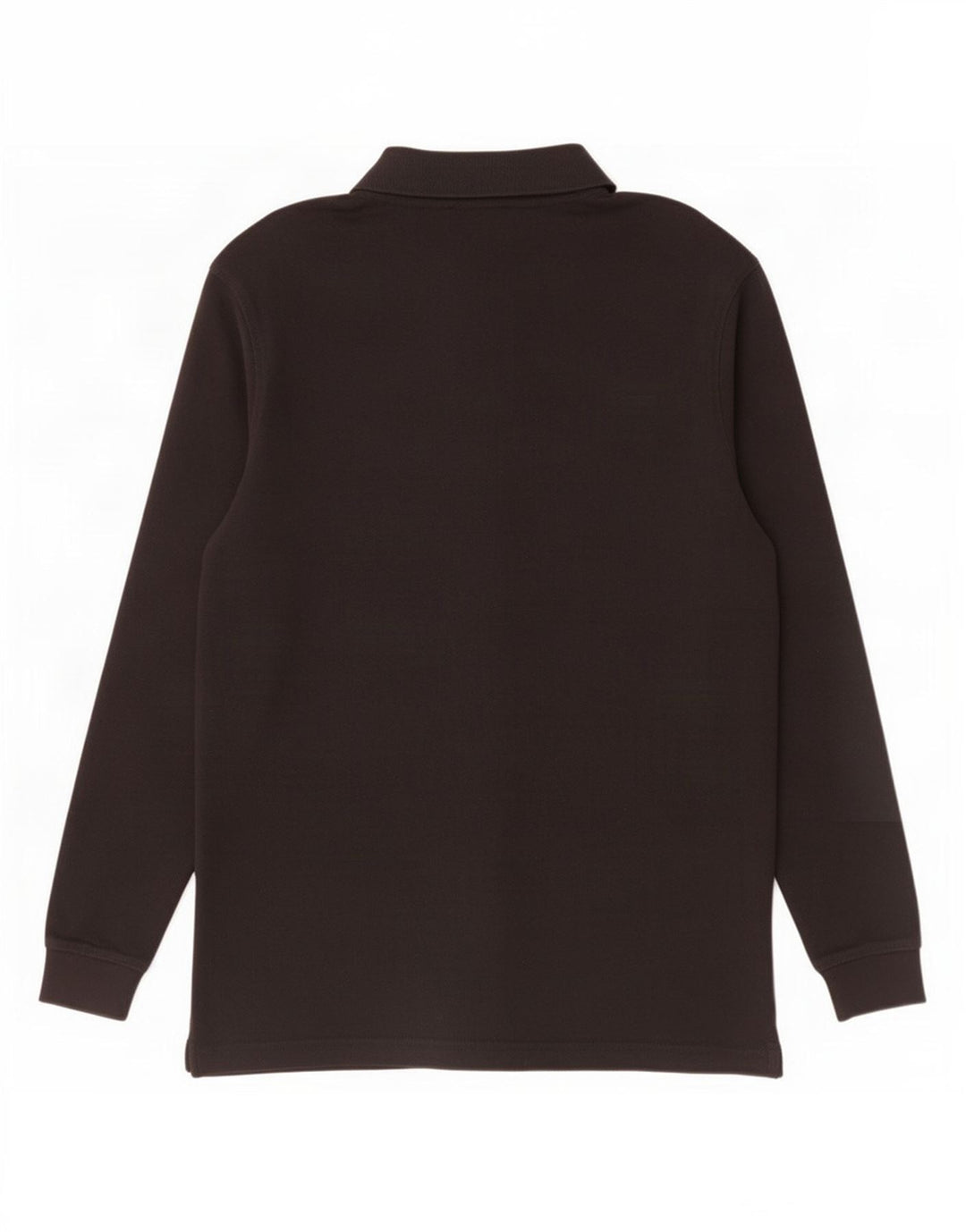 Polo da uomo a maniche lunghe Marlboro Classics in cotone nero medio