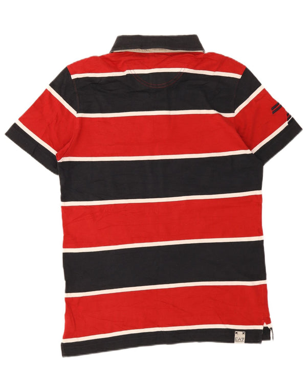 Polo da rugby grafica da uomo Emporio Armani piccola a righe multicolore