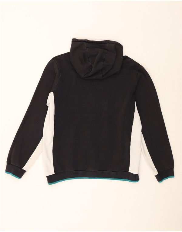 Felpa con cappuccio da uomo Nike Large in cotone color block nero