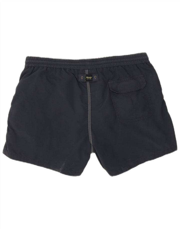 Pantaloncini da bagno da uomo Blauer grandi in nylon blu navy