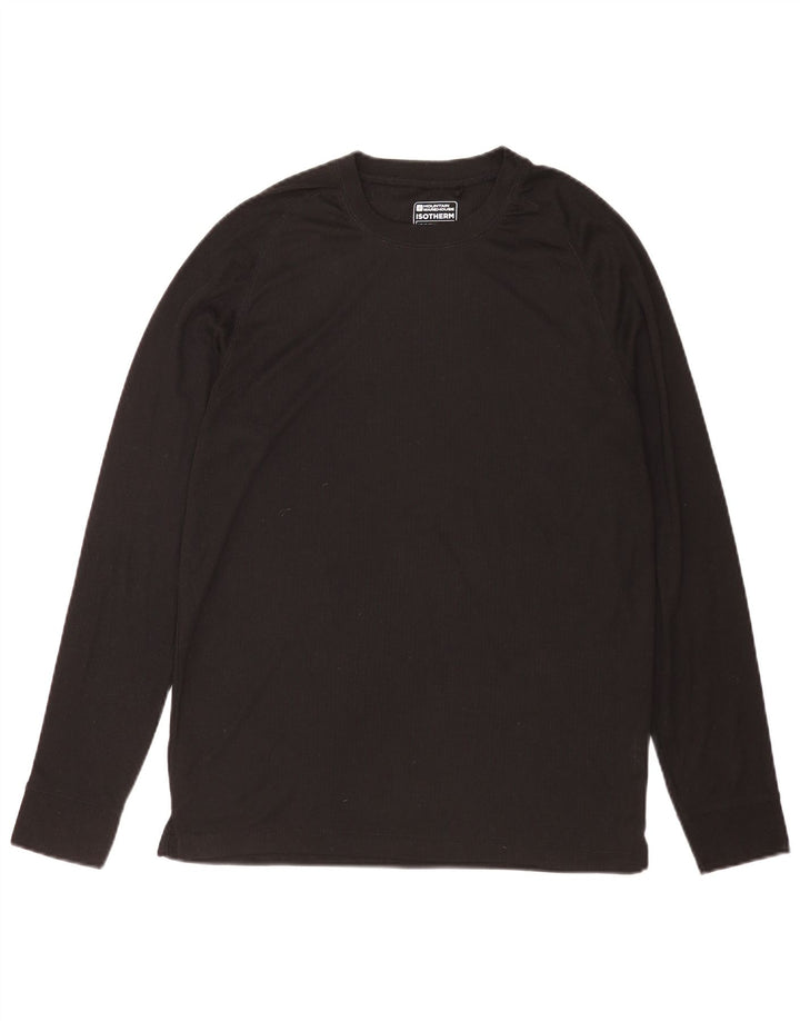 Mountain Warehouse Top da uomo a maniche lunghe grande nero in poliestere