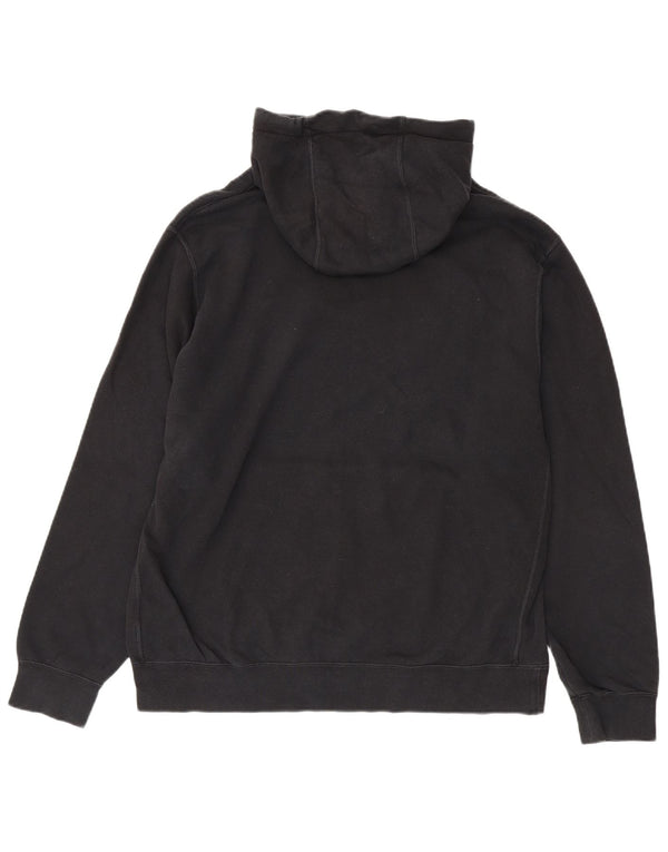 Felpa con cappuccio grafica Nike da uomo grande in cotone nero