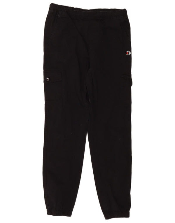 Pantaloni cargo da jogging per ragazze Champion 13-14 anni XL W32 L27 cotone nero