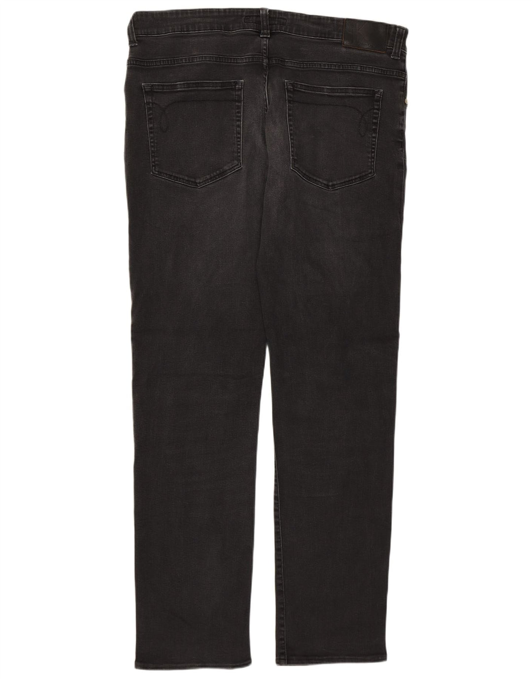 Jeans dritti da uomo Calvin Klein W36 L32 cotone grigio