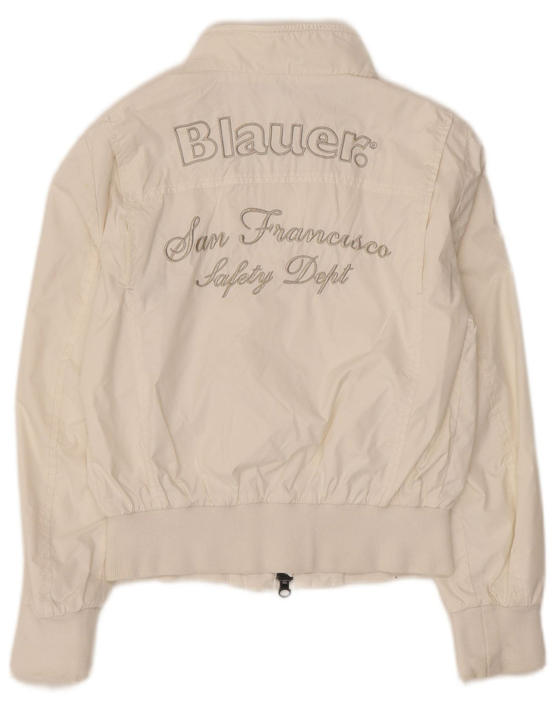Giubbotto bomber grafico per ragazze Blauer 9-10 anni in nylon bianco