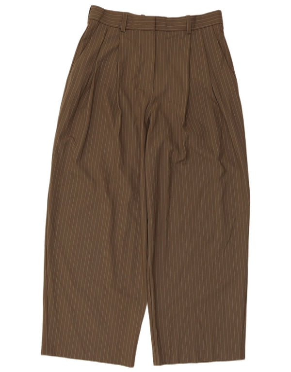 Pantaloni chino da donna Marks & Spencer UK 14 Large W32 L29 a righe marroni