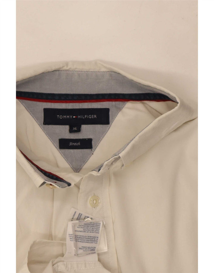 Camicia da uomo Tommy Hilfiger XL in cotone bianco