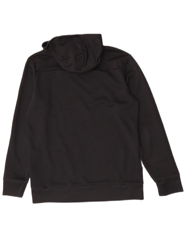 Felpa con cappuccio grafica Adidas da ragazzo 15-16 anni in poliestere nero