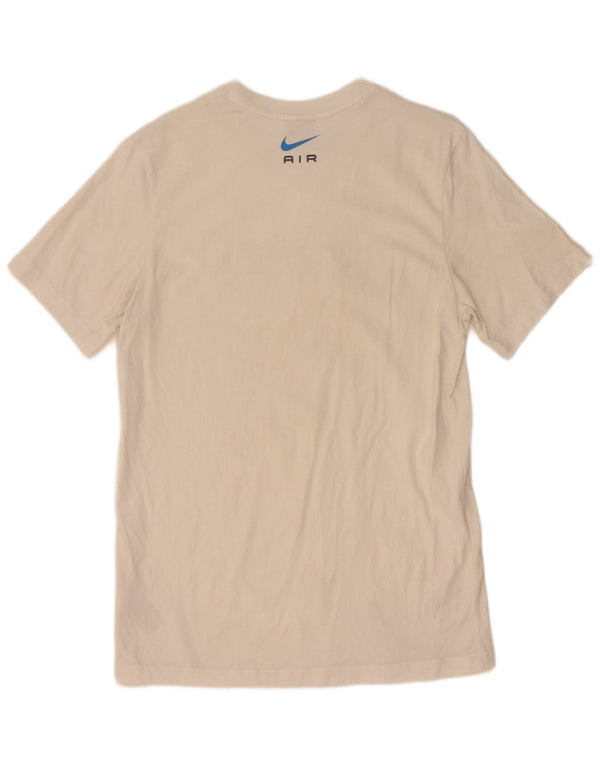T-shirt grafica da uomo Nike Top in cotone bianco medio