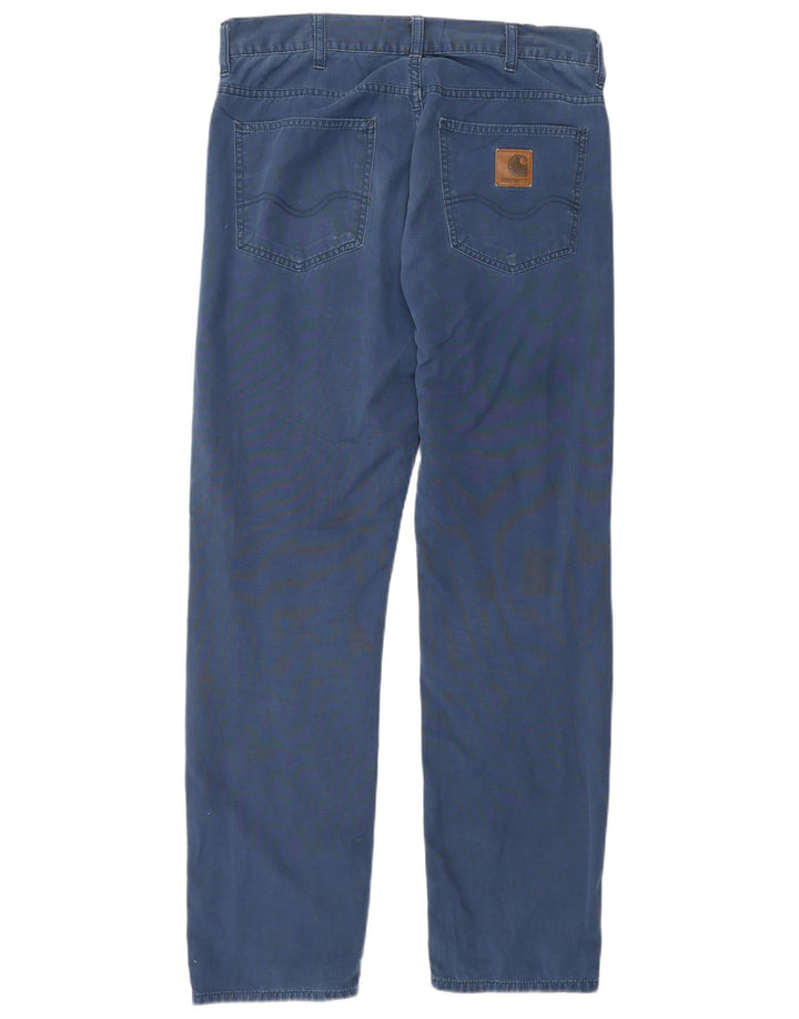 Pantaloni casual dritti da uomo CARHARTT W32 L30 Blu