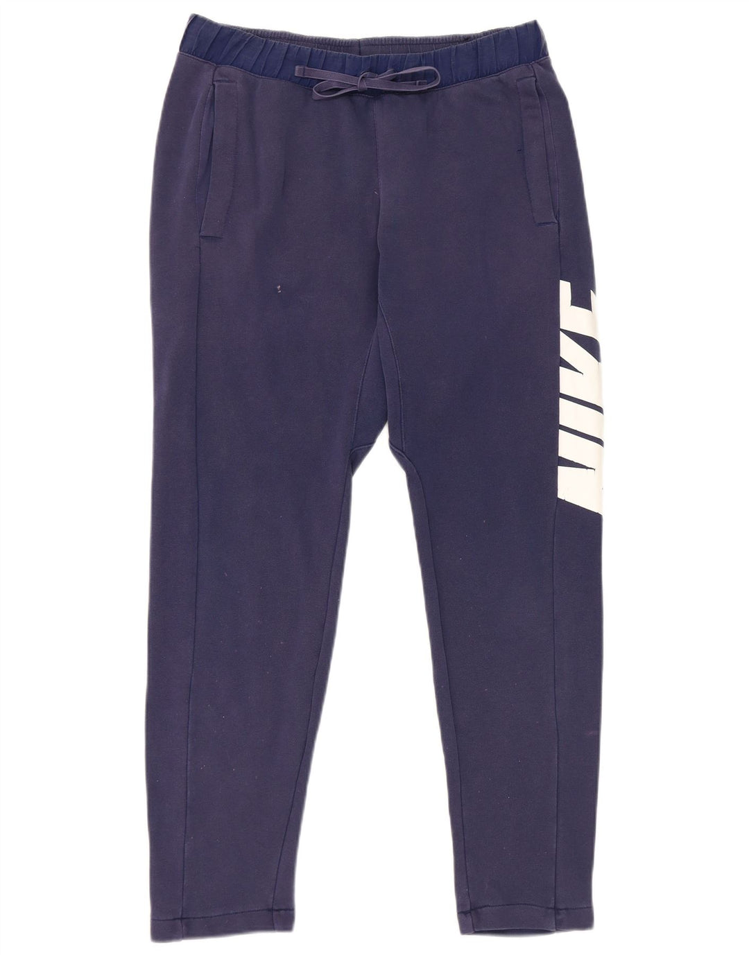 Pantaloni da tuta grafica Nike da uomo piccoli in cotone blu navy