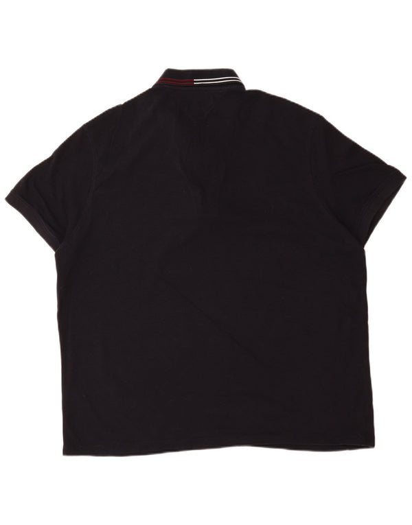 Polo da uomo vestibilità regolare Tommy Hilfiger 2XL cotone a righe blu navy